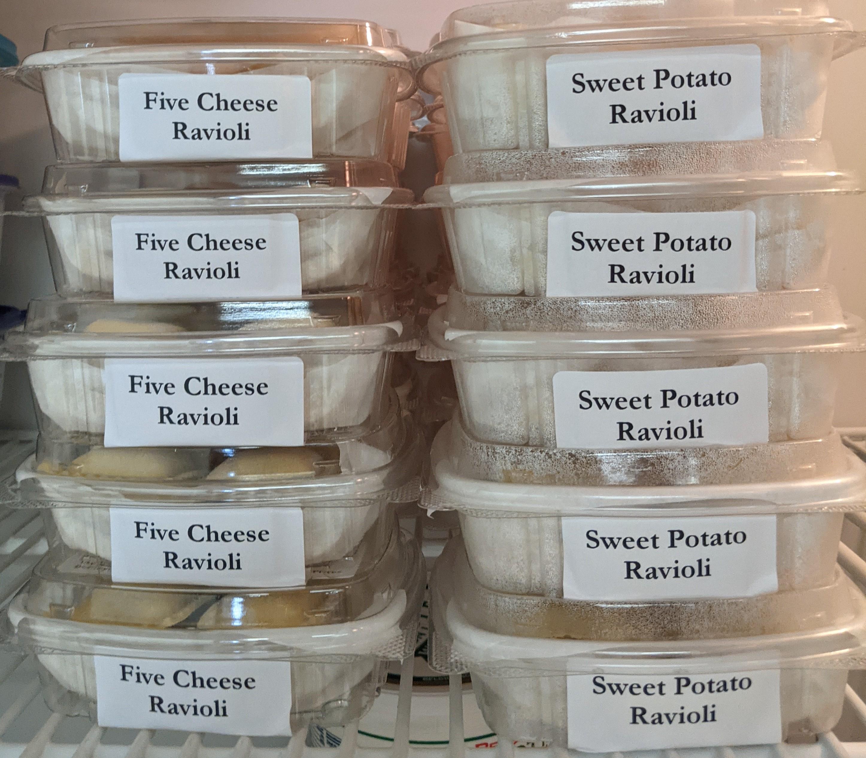 Fresh Ravioli - Pre-Ordering (Pick-Up Only) Sweet Potato (Vegan)